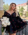 Къса рокля от органза