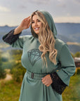 Къса рокля с дантела и камъни - Twiggy Shop