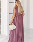 Дълга рокля от структурирана материя - Twiggy Shop