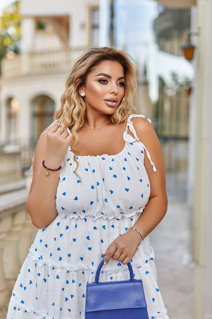 Къса памучна рокля - Twiggy Shop