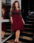 Разкроена рокля с бродерия - Twiggy Shop