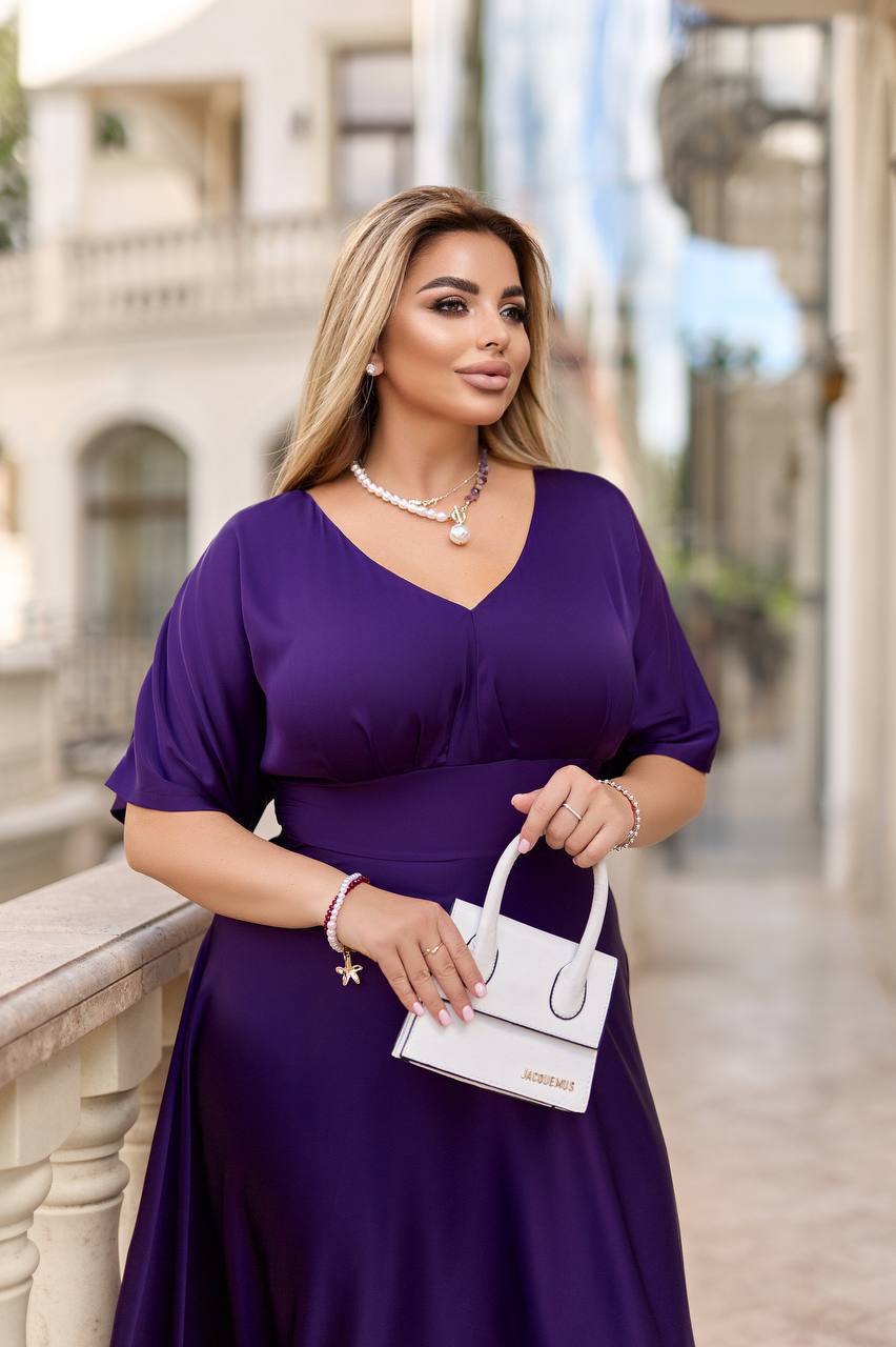 Дълга копринена рокля - Twiggy Shop