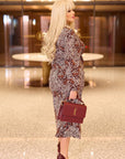 Рокля от софт в миди дължина - Twiggy Shop