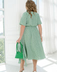 Рокля на точки с колан - Twiggy Shop