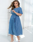 Рокля на точки с колан - Twiggy Shop
