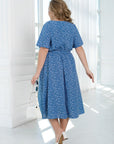 Рокля на точки с колан - Twiggy Shop