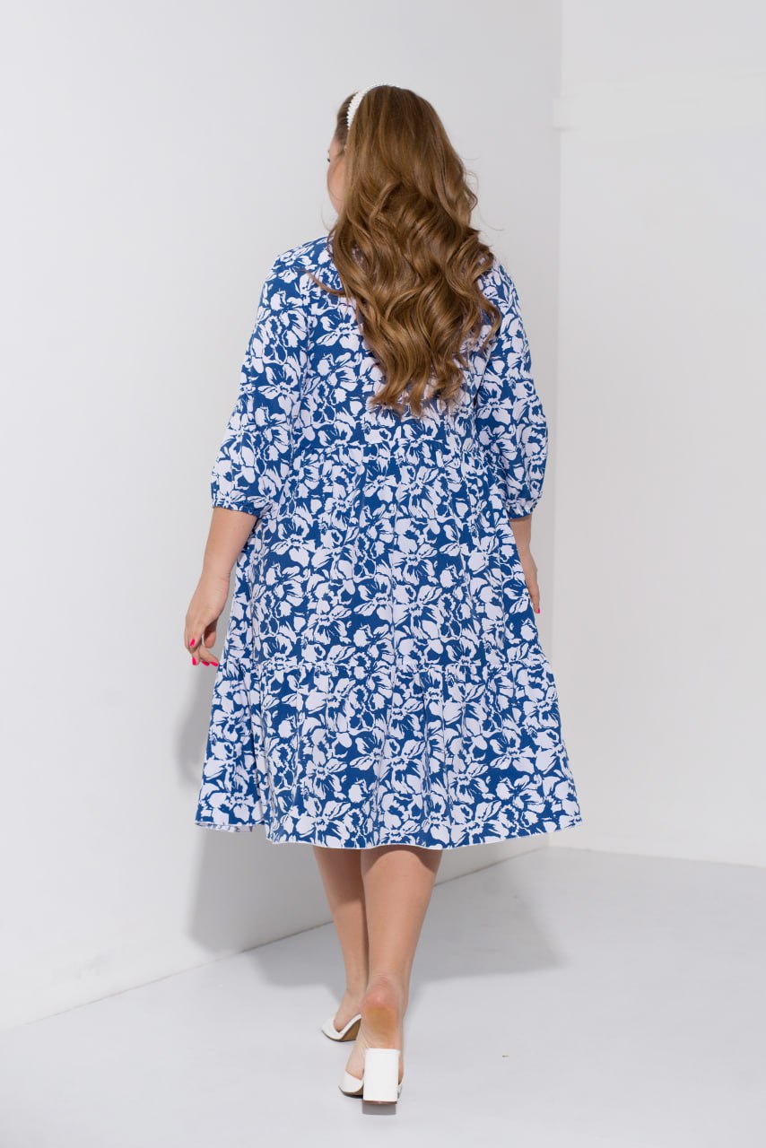 Рокля в свободна кройка от софт - Twiggy Shop