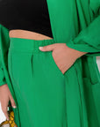 Комплект в две части от ленена смес - Twiggy Shop