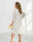 Рокля от шифон с волани - Twiggy Shop