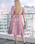 Рокля на цветя с прехвърляне - Twiggy Shop