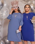 Рокля от блестяща материя - Twiggy Shop
