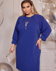 Рокля от блестяща материя - Twiggy Shop