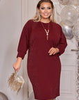 Рокля от блестяща материя - Twiggy Shop