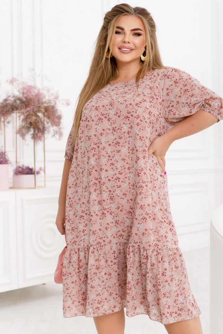 Рокля на цветя от шифон - Twiggy Shop
