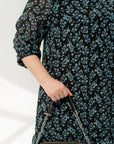 Рокля от шифон с волани - Twiggy Shop