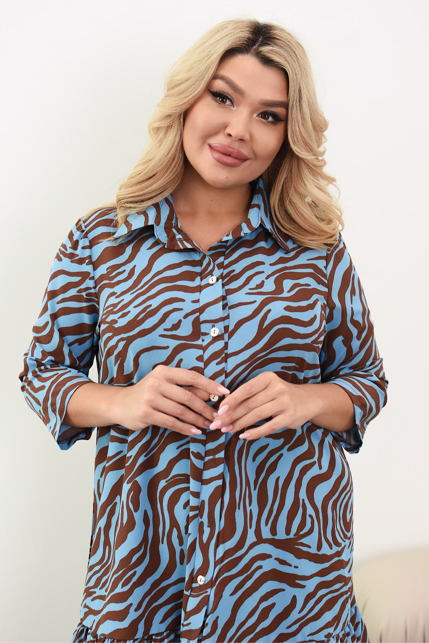 Рокля от софт с прехвърляне