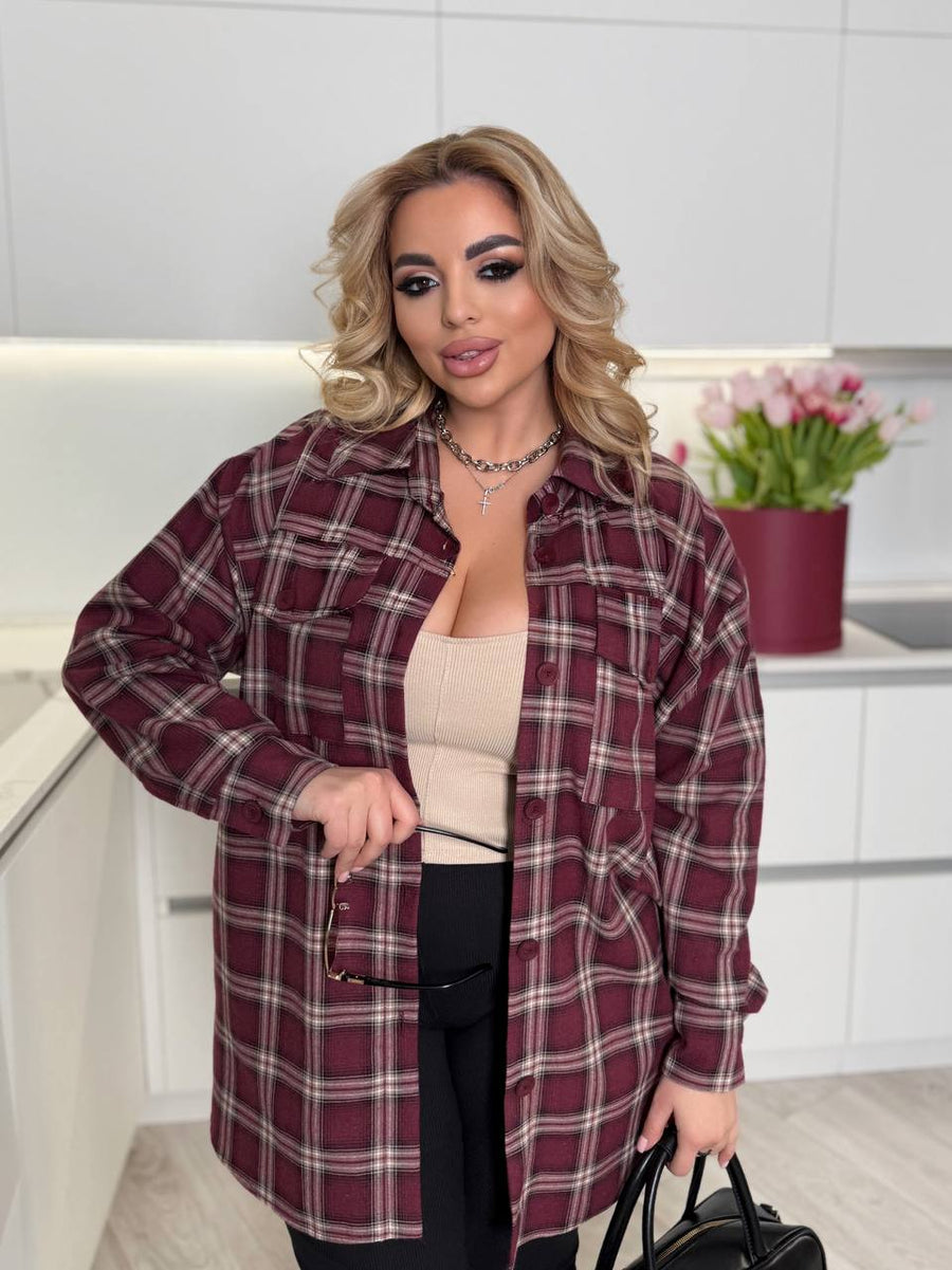 Карирана връхна риза