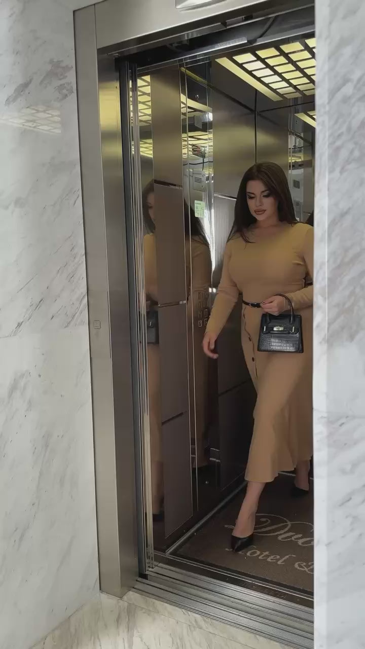 Миди рокля от рипсено трико