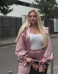 Комплект от бомбър и панталон