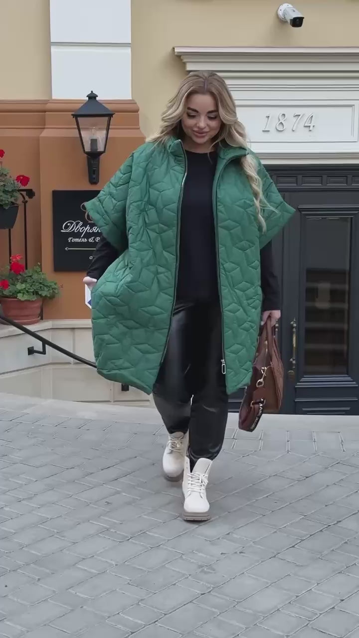 Удължен елек от шушляк
