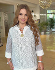 Елегантен комплект с брошка