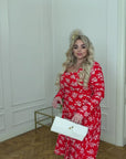 Ефирна рокля на цветя