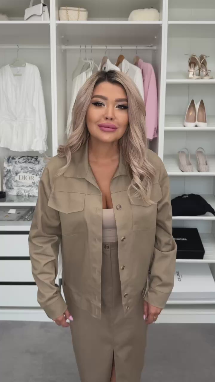 Комплект от деним с пола