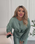 Комплект от блуза и пола