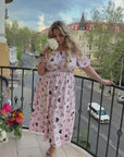 Памучна рокля със сърца