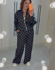 Комплект от трикотаж на точки