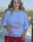 Комплект с апликация на ръкава