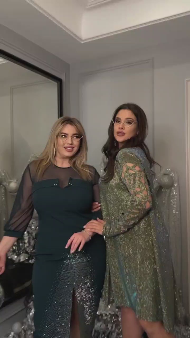 Вечерна рокля от лурекс