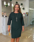 Топла рокля с лурекс