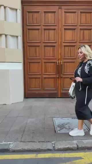 Комплект рокля и суитшърт с цип