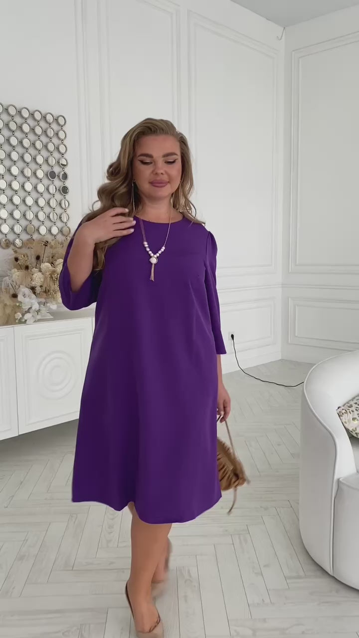 Семпла рокля до коляното