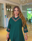 Комплект от блуза и панталон с мрежa