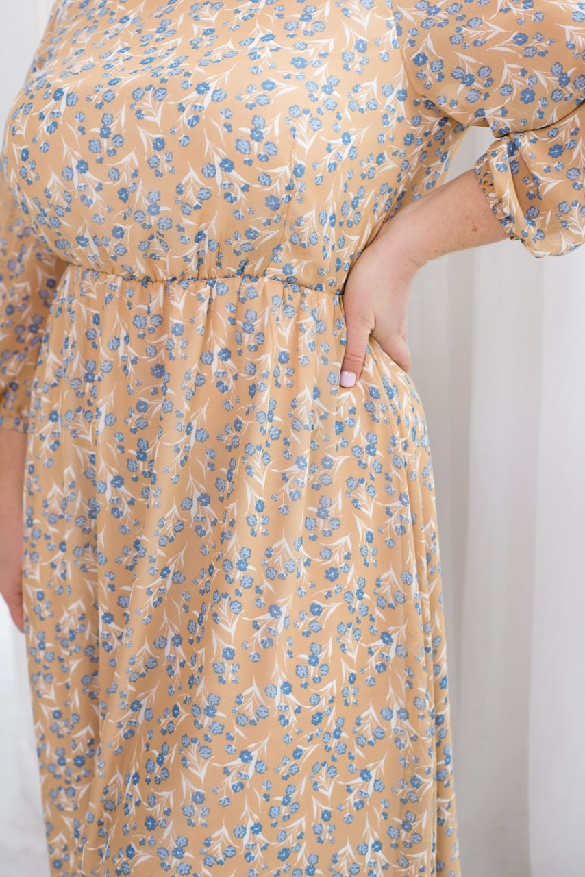 Рокля от шифон с колан - Twiggy Shop