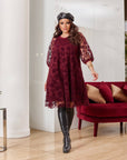 Рокля в свободна кройка от мрежа - Twiggy Shop